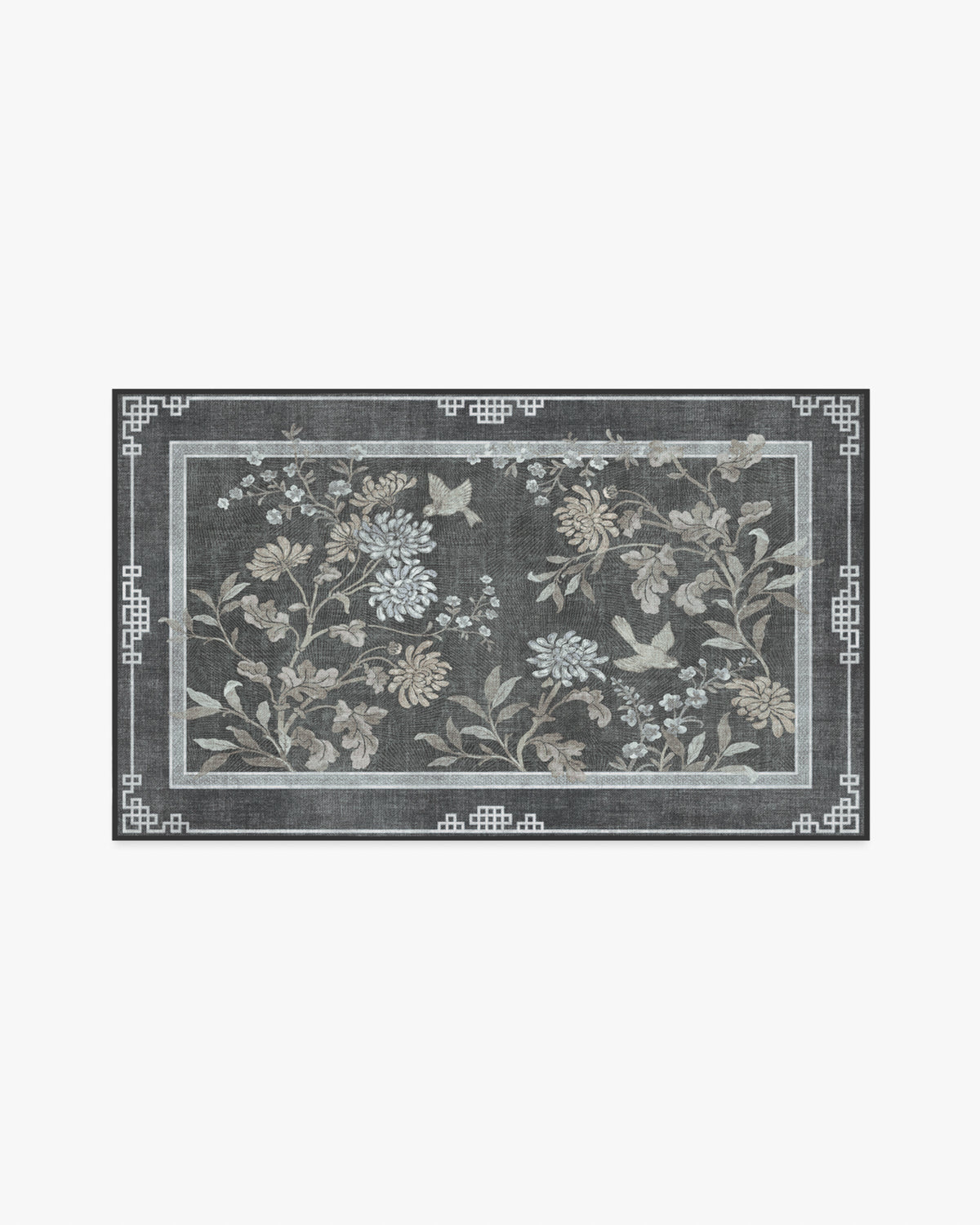 Florian — Halı, Antrasit, AREA, beyaz zemin, 3x5