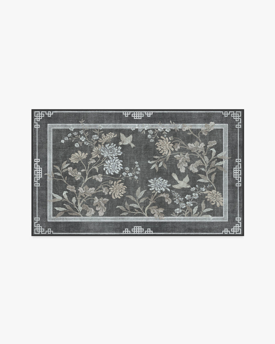 Florian — Halı, Antrasit, AREA, beyaz zemin, 3x5