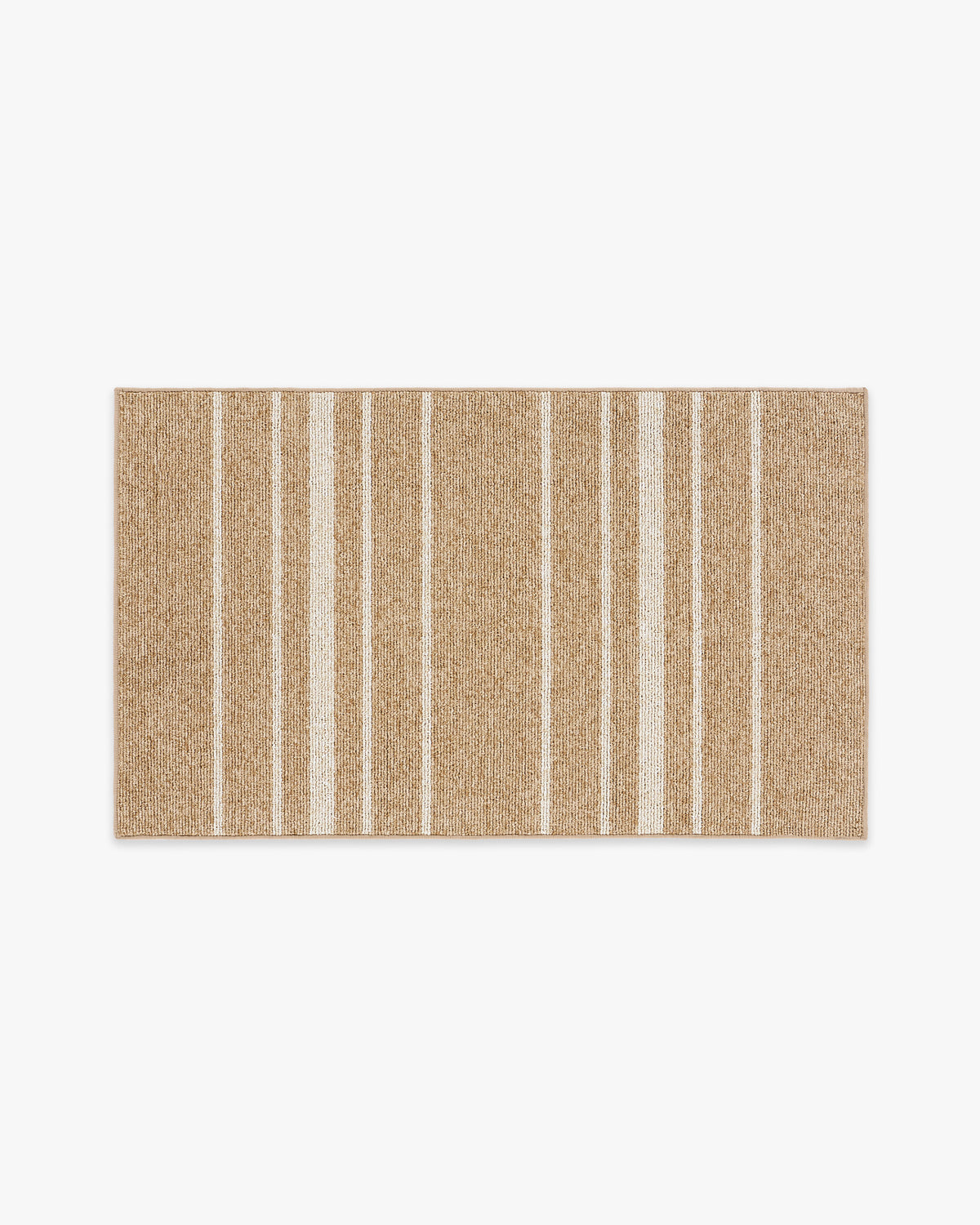 Arden Stripe Natural Bleached Performance Weave — Halı, Bej, AREA, beyaz zemin, 3x5