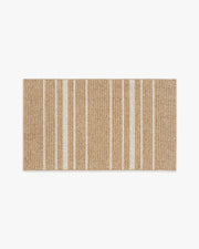 Arden Stripe Natural Bleached Performance Weave — Halı, Bej, AREA, beyaz zemin, 3x5