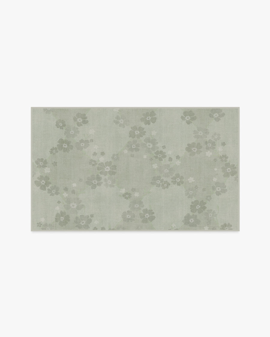 Serene — Halı, Adaçayı Yeşili, AREA, beyaz zemin, 3x5
