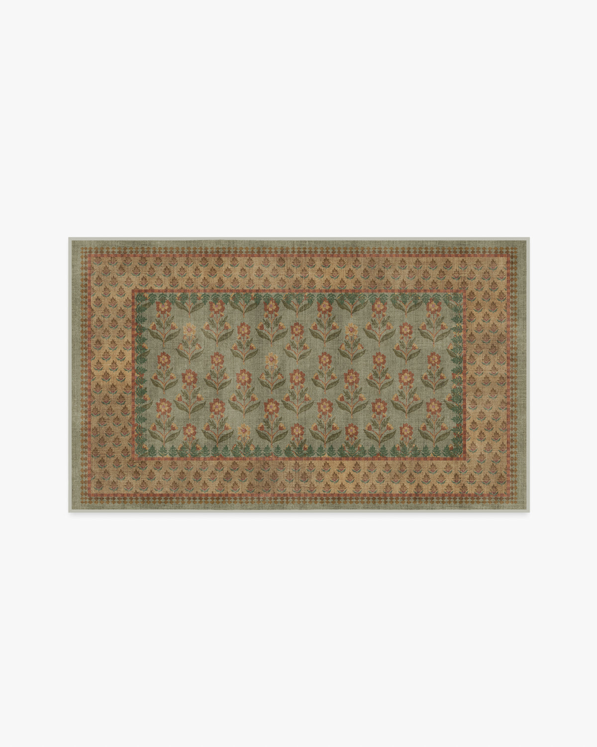 Sundara — Halı, Adaçayı Toprak Sarısı, AREA, beyaz zemin, 3x5