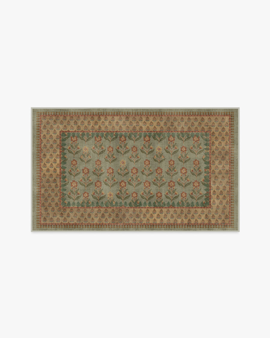 Sundara — Halı, Adaçayı Toprak Sarısı, AREA, beyaz zemin, 3x5