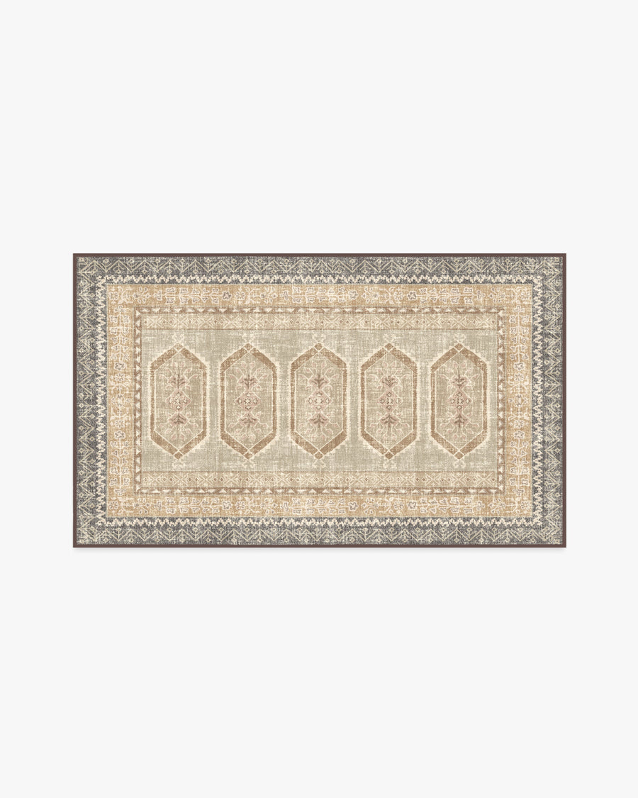 Tawnie — Halı, Kahverengi, AREA, beyaz zemin, 3x5