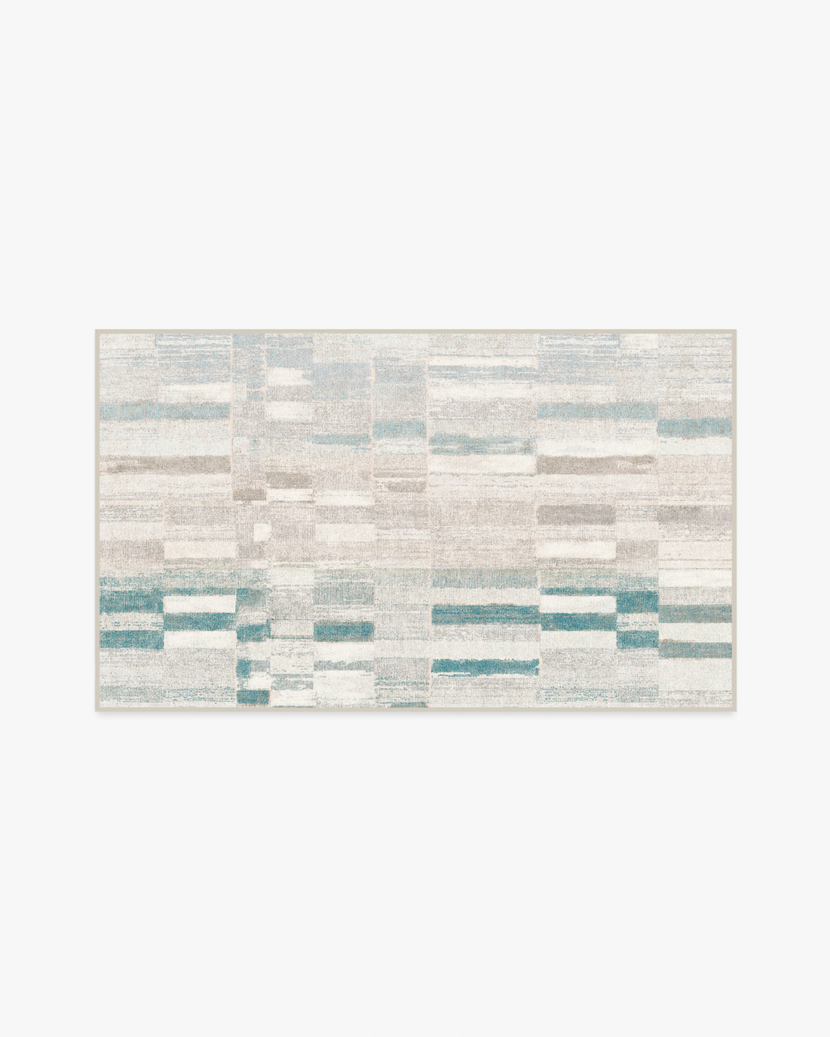 Zellige — Halı, Mavi, AREA, beyaz zemin, 3x5