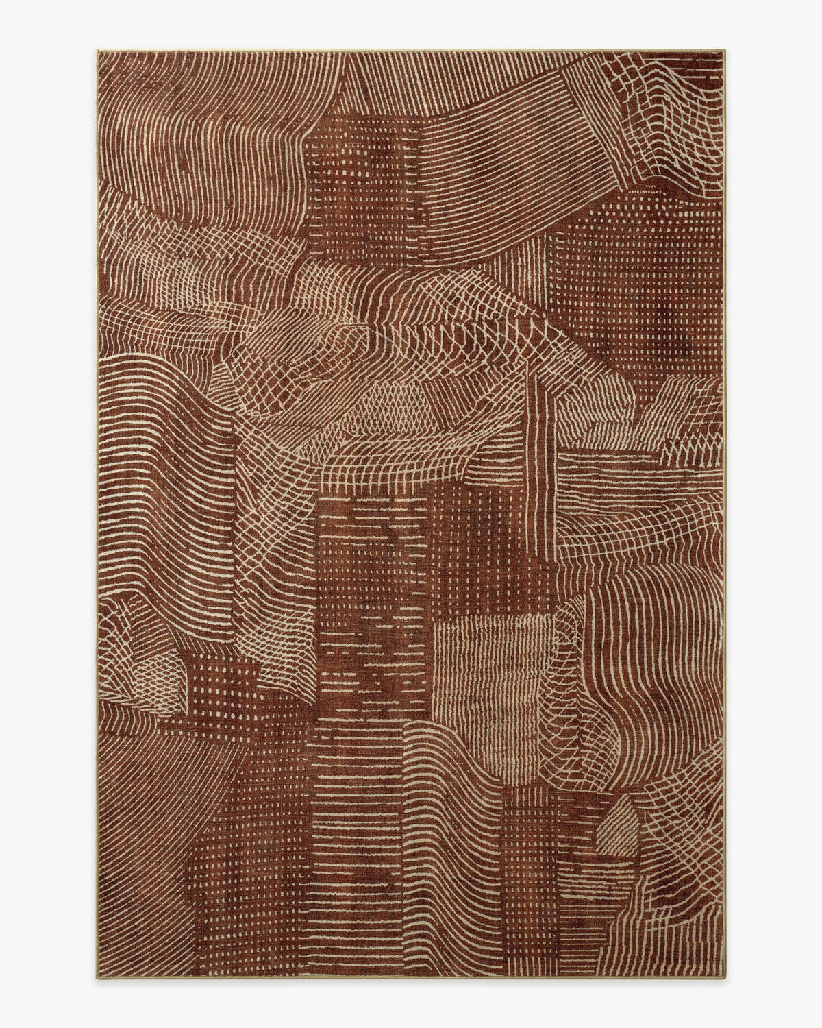 Ferra — Halı, Bakır, AREA, beyaz zemin, 6x9