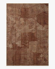 Ferra — Halı, Bakır, AREA, beyaz zemin, 6x9