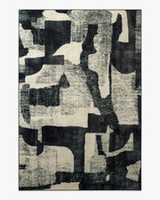 Riven — Halı, Antrasit Krem, AREA, beyaz zemin, 6x9