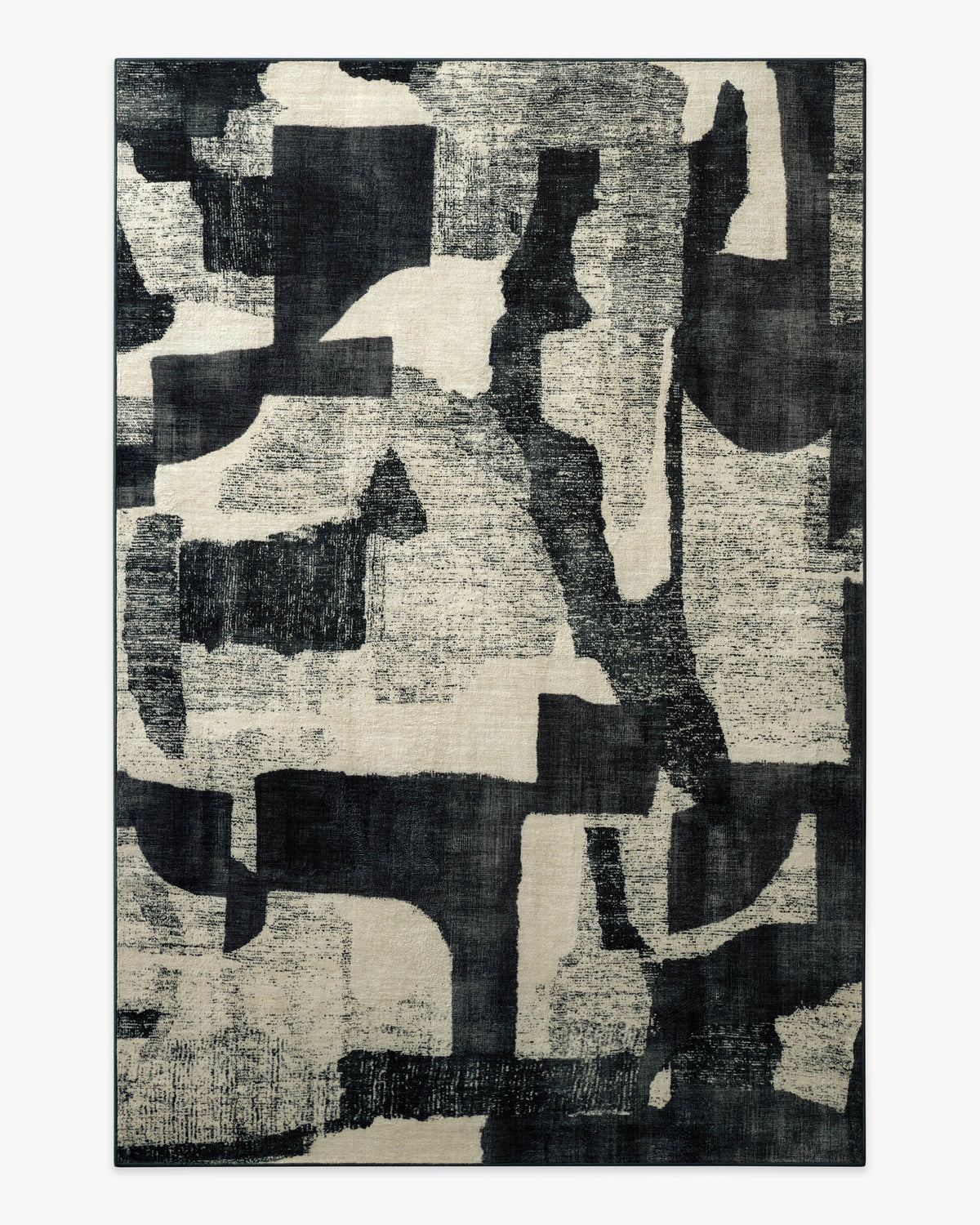 Riven — Halı, Antrasit Krem, AREA, beyaz zemin, 6x9