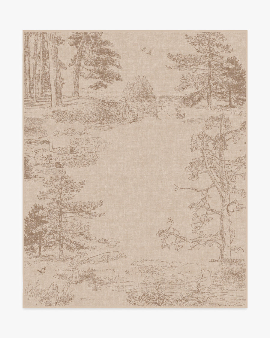 Hundred Acre — Halı, Wood Doğal, AREA, beyaz zemin, 8x10