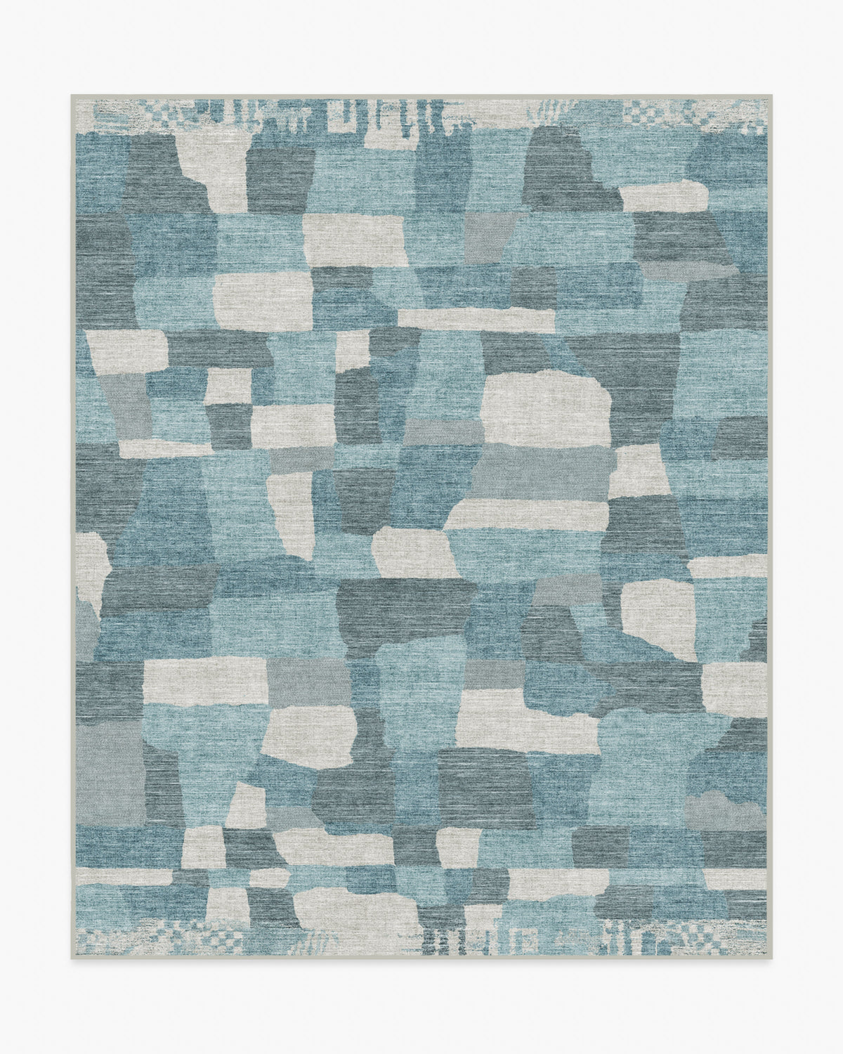 Boulder — Halı, Mavi, AREA, beyaz zemin, 8x10
