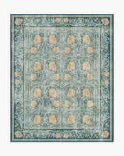Morris And Co Pimpernel — Halı, Alacakaranlık Mavisi, AREA, beyaz zemin, 8x10
