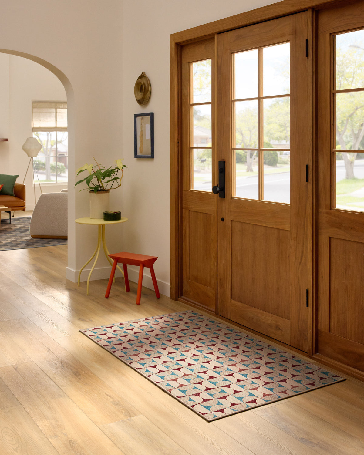 Orana — Halı, Kırmızı Açık ve Mavi, AREA, yaşam alanı, 3x5