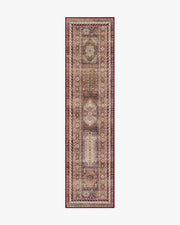 Rumi — Halı, Leylak Zeytin, RUNNER, beyaz zemin, 2x10