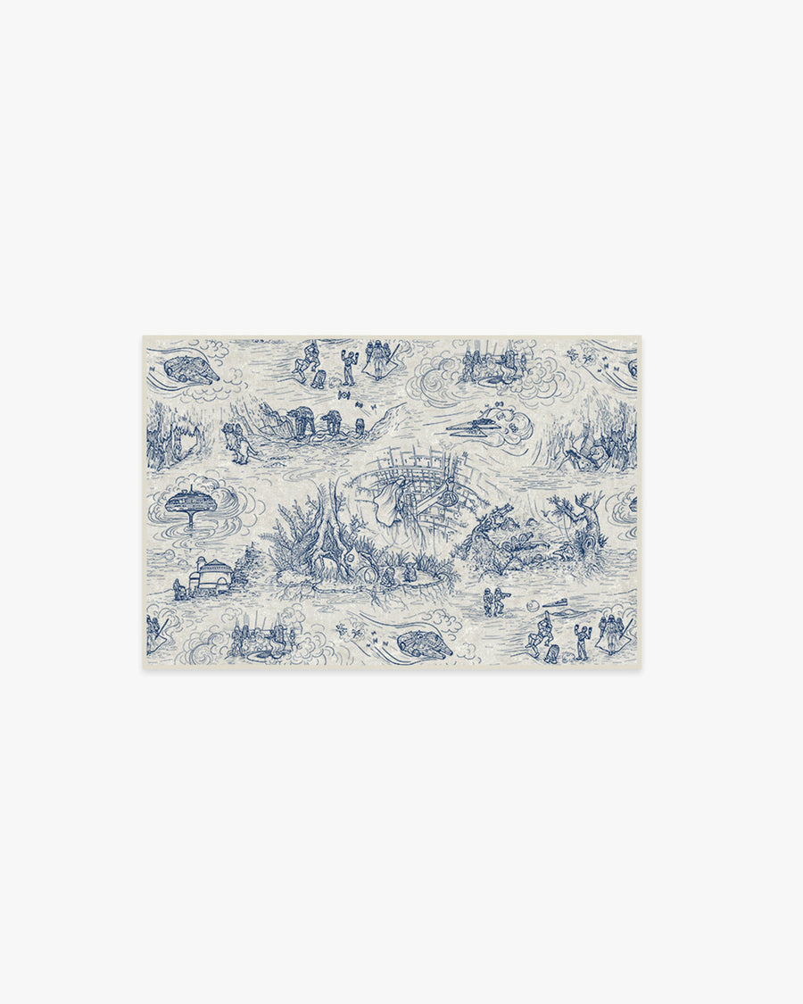 Toile — Halı, Mavi, AREA, beyaz zemin, 2x3