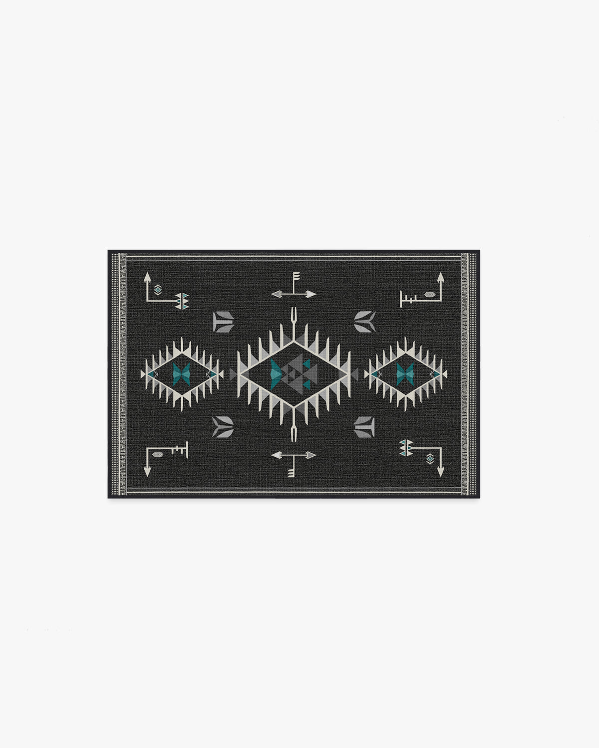 The Child — Halı, Antrasit, AREA, beyaz zemin, 2x3