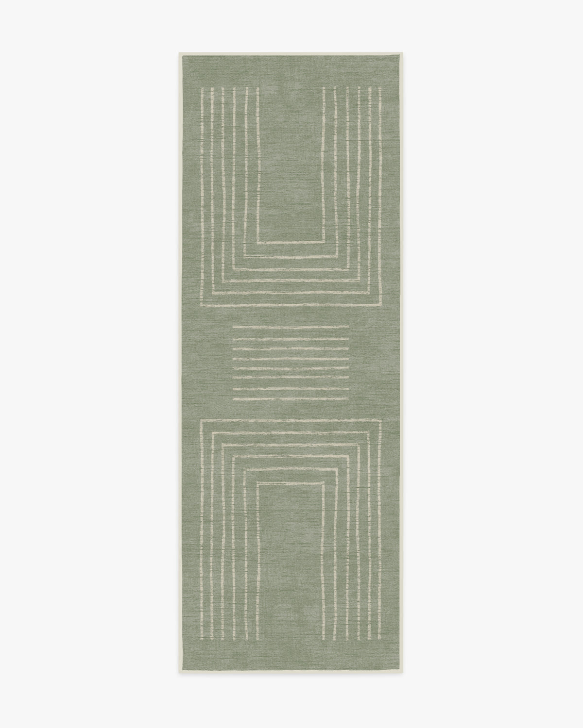 Valencia — Halı, Adaçayı Yeşili, RUNNER, beyaz zemin, 2x7