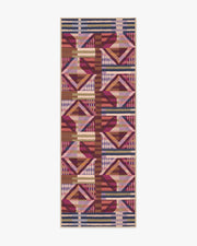 Paloma — Halı, Berry Kırmızı, RUNNER, beyaz zemin, 2x7