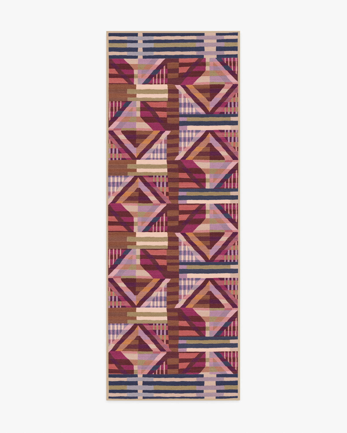 Paloma — Halı, Berry Kırmızı, RUNNER, beyaz zemin, 2x7