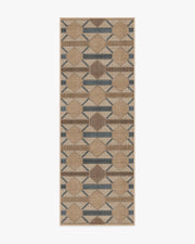 Reed — Halı, Arduvaz Mavi ve Doğal, RUNNER, beyaz zemin, 2x7