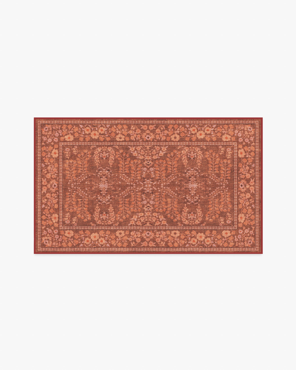 Amal — Halı, Terracotta, AREA, beyaz zemin, 3x5