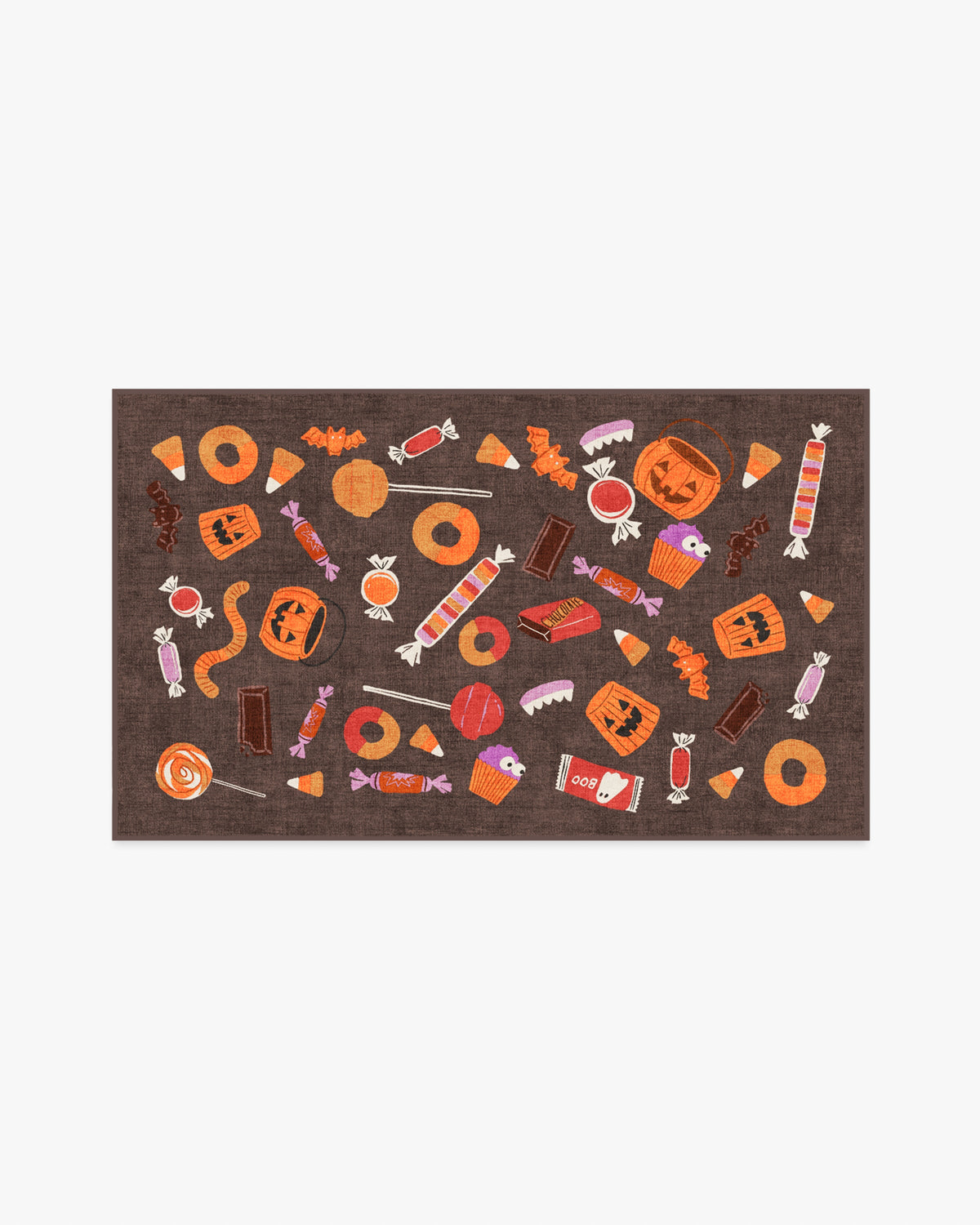 Halloween Treats — Halı, Kahverengi Çok Renkli, AREA, beyaz zemin, 3x5