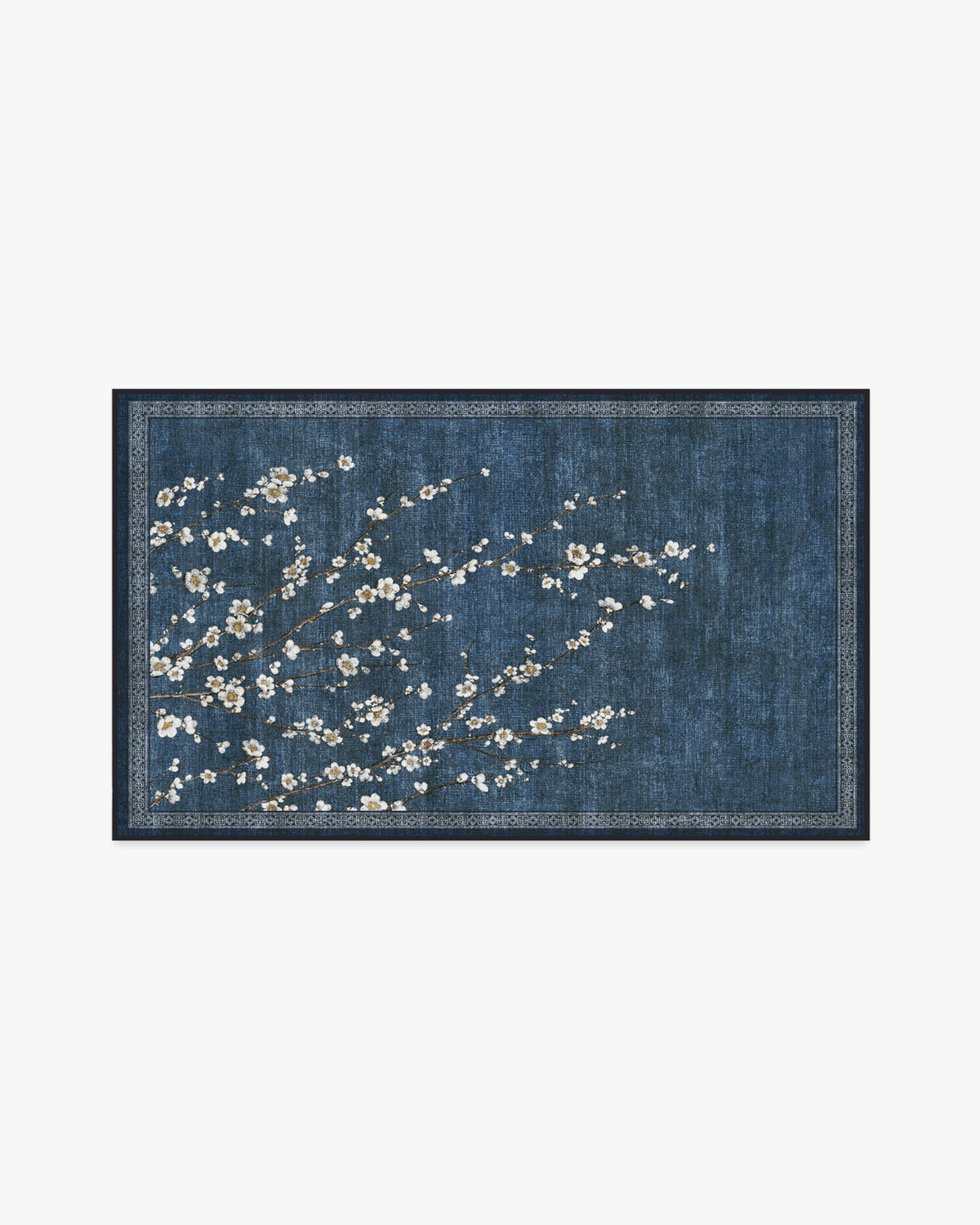 Sakura — Halı, Çivit, AREA, beyaz zemin, 3x5