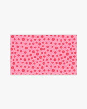 Dancing Dots — Halı, Pembe Kırmızı, AREA, beyaz zemin, 3x5