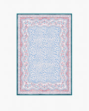 Wendy Animal Border — Halı, Mavi Pembe, AREA, beyaz zemin, 4x6