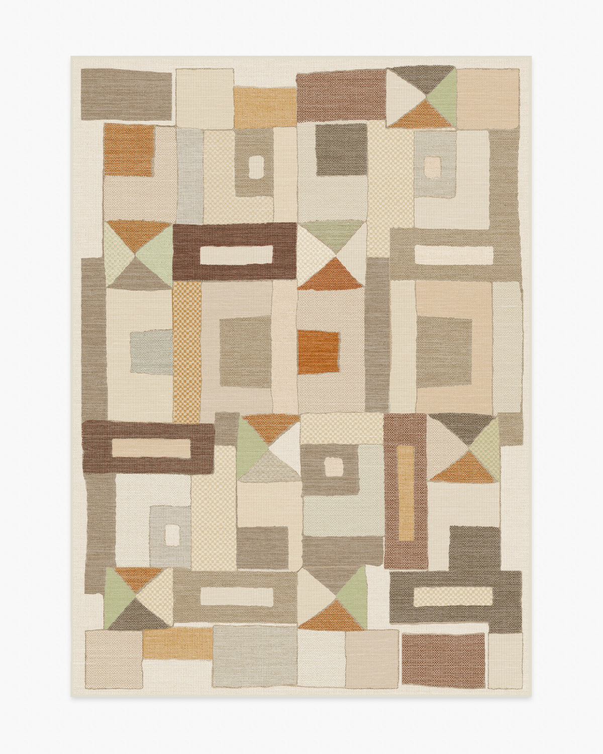 Modra — Halı, Doğal Terra, AREA, beyaz zemin, 5x7