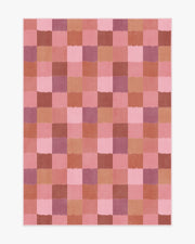 Ostjakki — Halı, Pembe Turuncu, AREA, beyaz zemin, 5x7