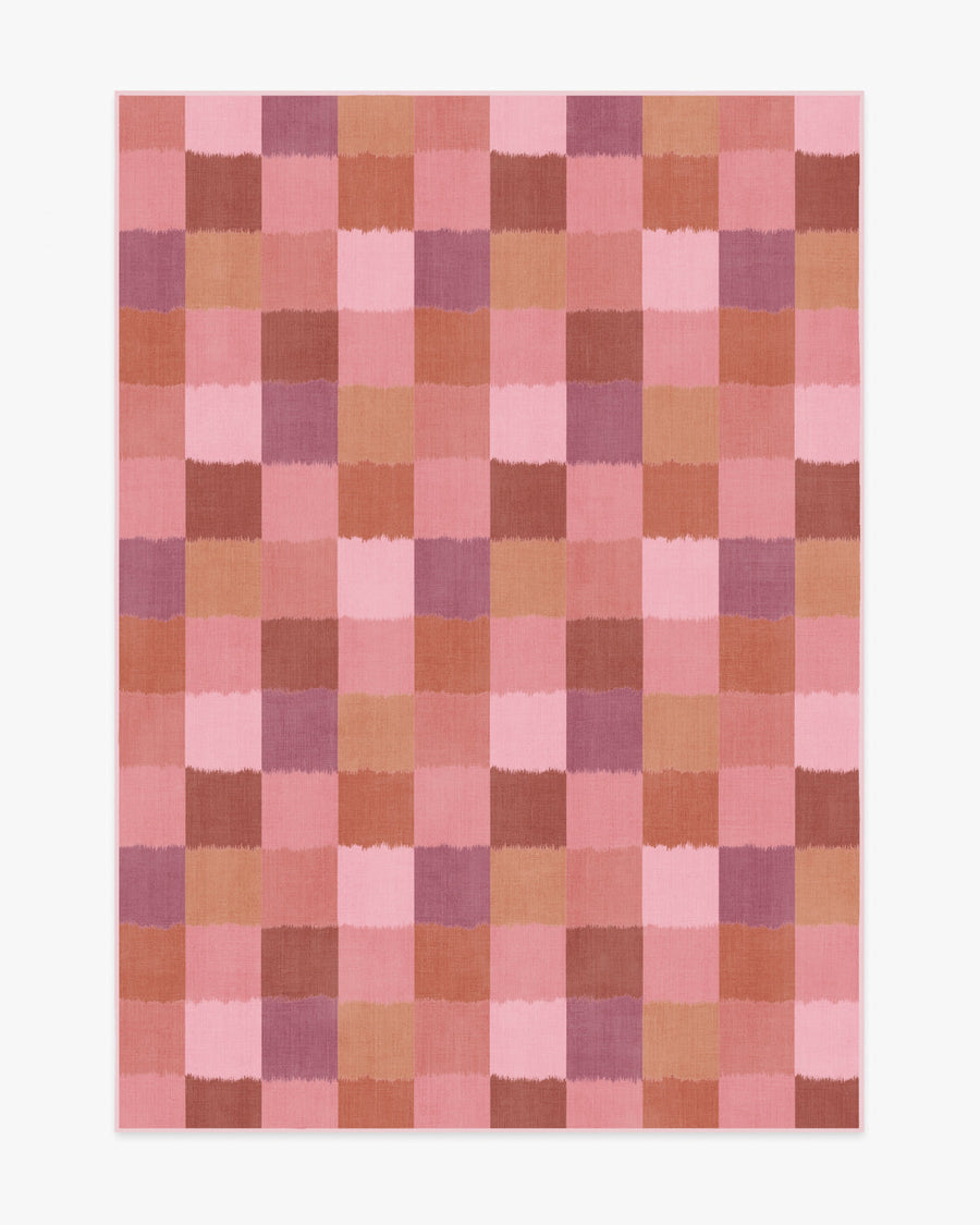 Ostjakki — Halı, Pembe Turuncu, AREA, beyaz zemin, 5x7