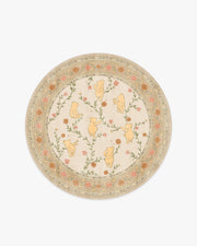 Poohs Meadow — Halı, Krem Çok Renkli, ROUND, beyaz zemin, 6R
