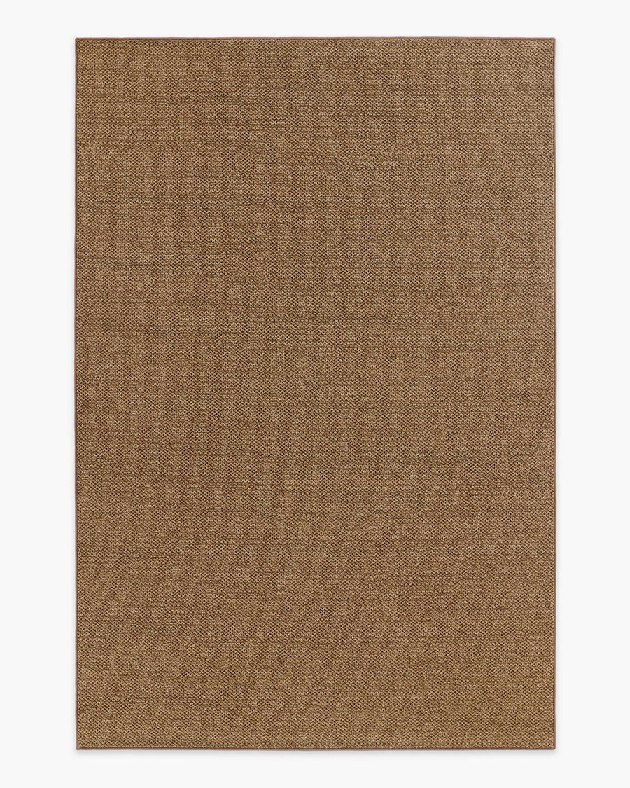 Haven Dark Natural Performance Weave — Halı, Kahverengi, AREA, beyaz zemin, 6x9