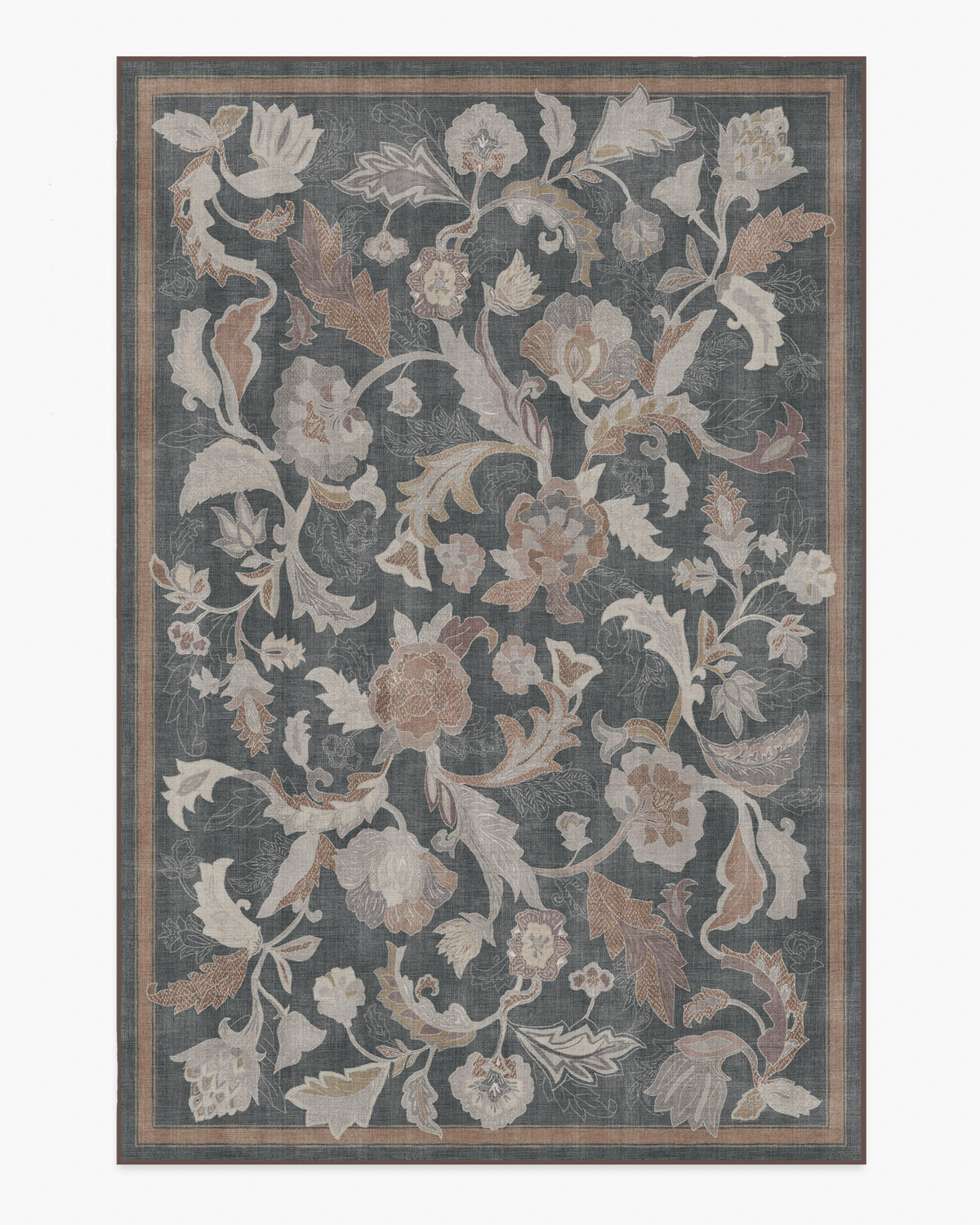 Plume — Halı, Antrasit, AREA, beyaz zemin, 6x9