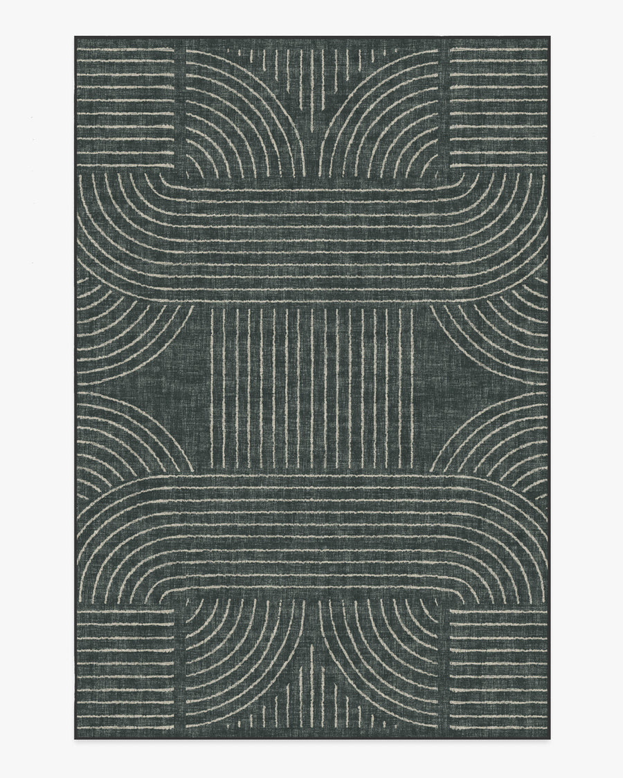 Callen — Halı, Antrasit, AREA, beyaz zemin, 6x9