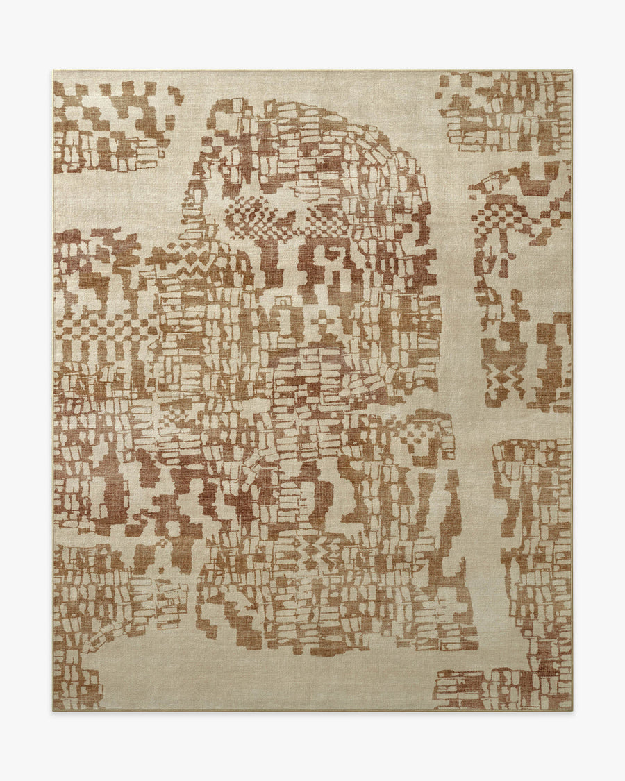 Tessra — Halı, Bronze Krem, AREA, beyaz zemin, 8x10
