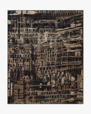 Ourea — Halı, Koyu Ahşap, AREA, beyaz zemin, 8x10