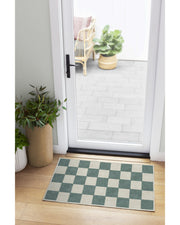 Jaque Checkered — Halı, Arduvaz Yeşil, AREA, yaşam alanı, 2x3