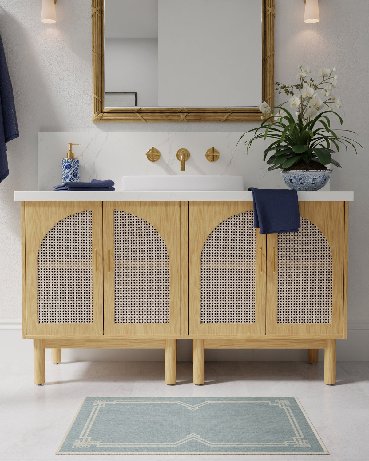 Chrysler Border Chambray — Halı, Mavi, AREA, yaşam alanı, 2x3