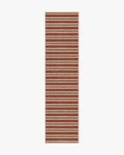 Wells — Halı, Kırmızı ve Doğal, RUNNER, beyaz zemin, 2x10