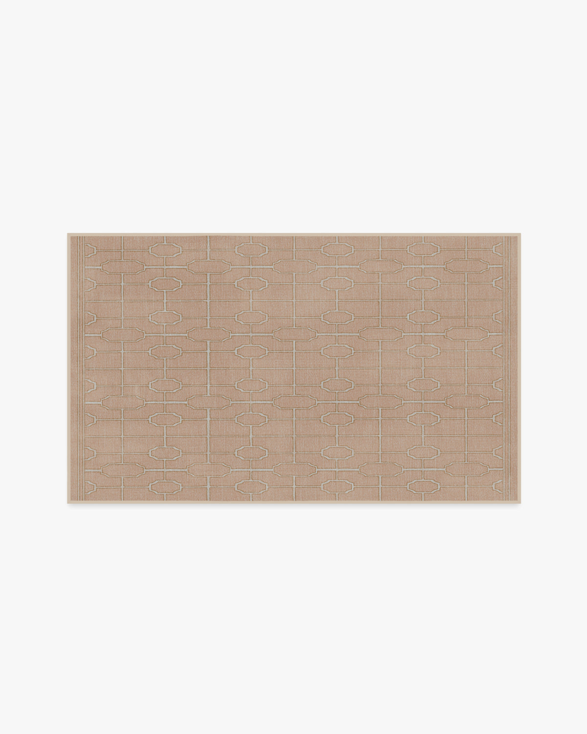 Diana Trellis — Halı, Gül Altın, AREA, beyaz zemin, 3x5