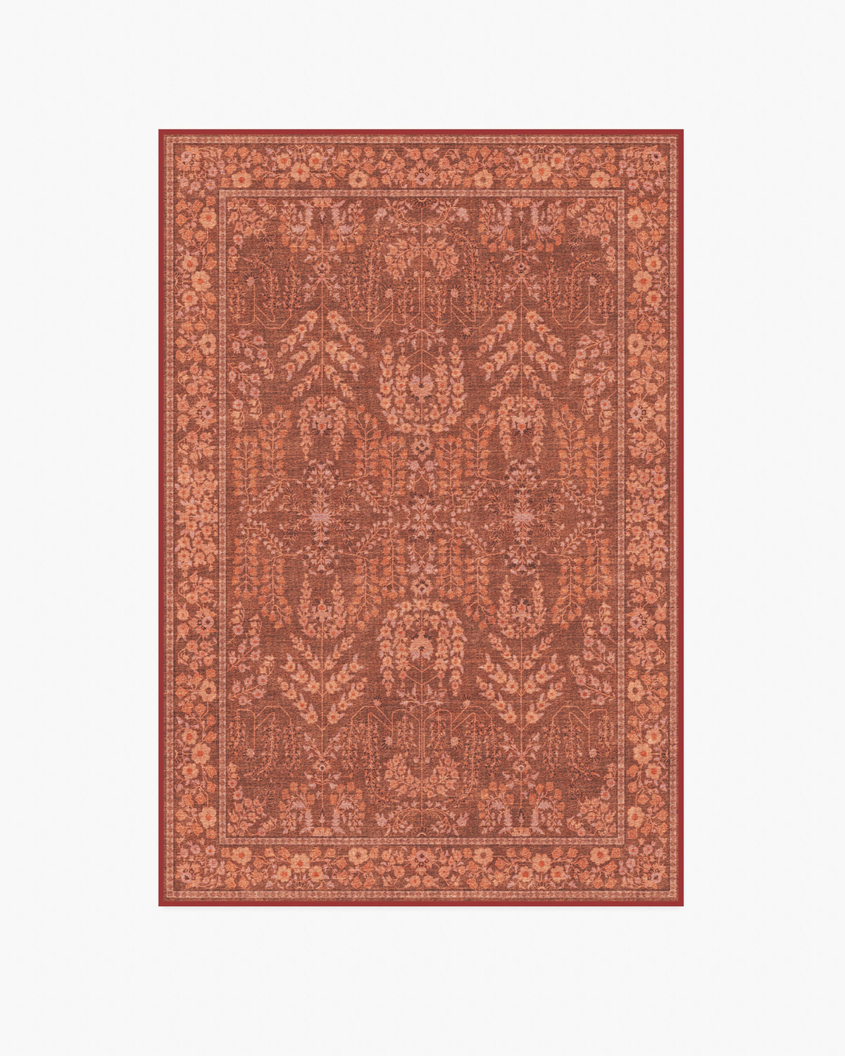 Amal — Halı, Terracotta, AREA, beyaz zemin, 4x6