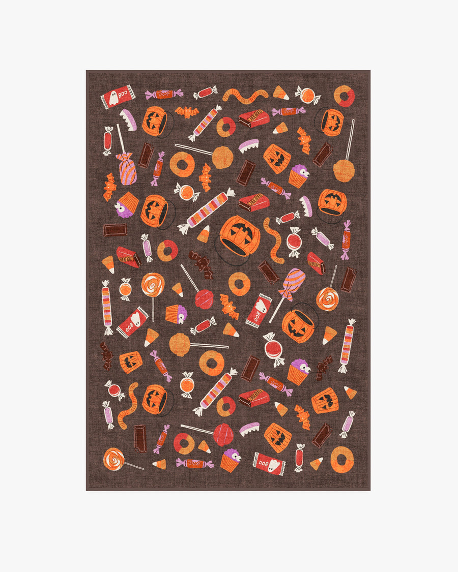 Halloween Treats — Halı, Kahverengi Çok Renkli, AREA, beyaz zemin, 4x6