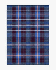 Josa Plaid — Halı, Bordo Mavi, AREA, beyaz zemin, 5x7