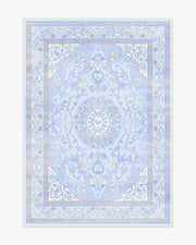 Mazzy Ornamental — Halı, Mavi, AREA, beyaz zemin, 5x7