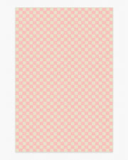 Lets Play Checkers — Halı, Pembe, AREA, beyaz zemin, 6x9