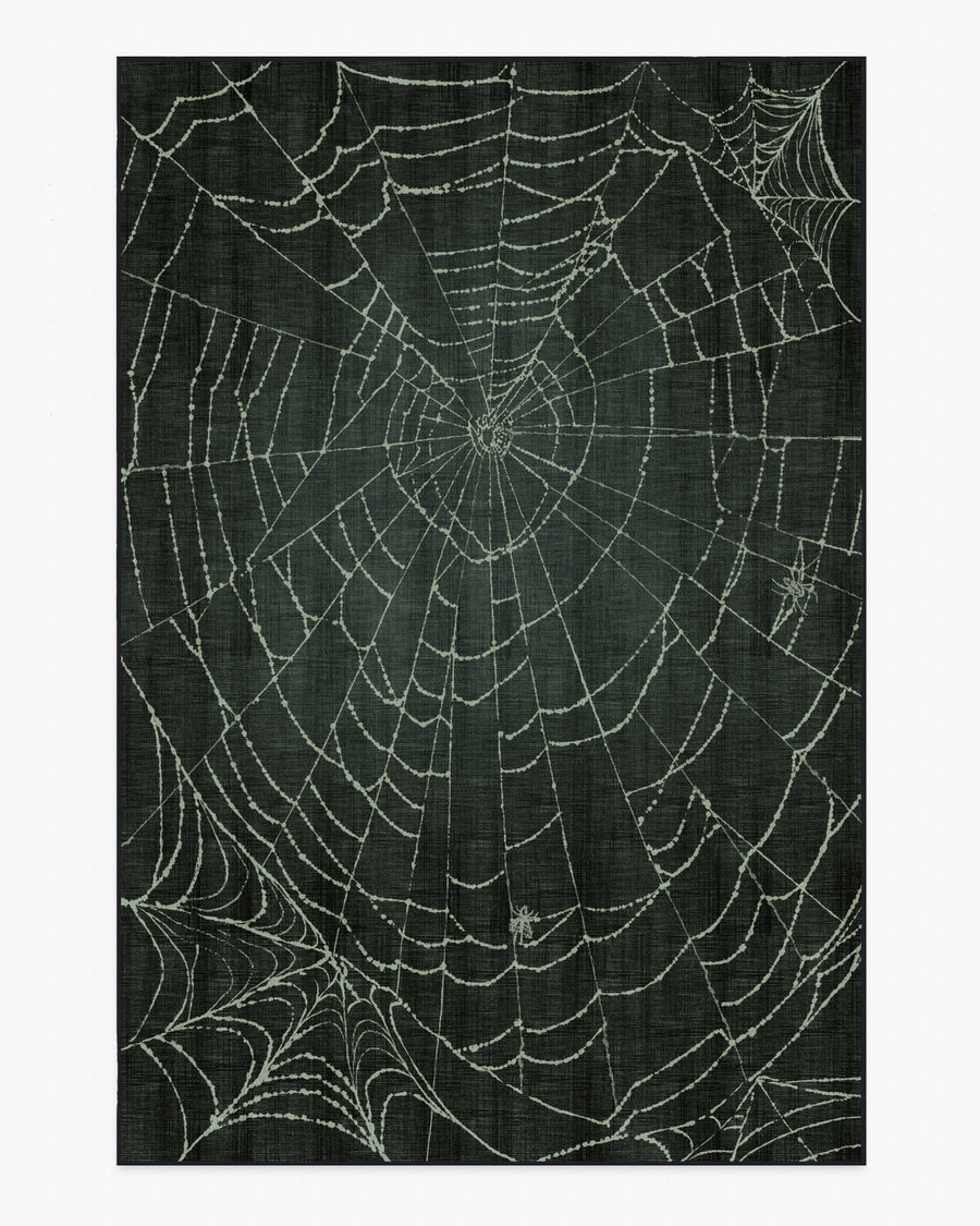 Web — Halı, Yumuşak Siyah, AREA, beyaz zemin, 6x9