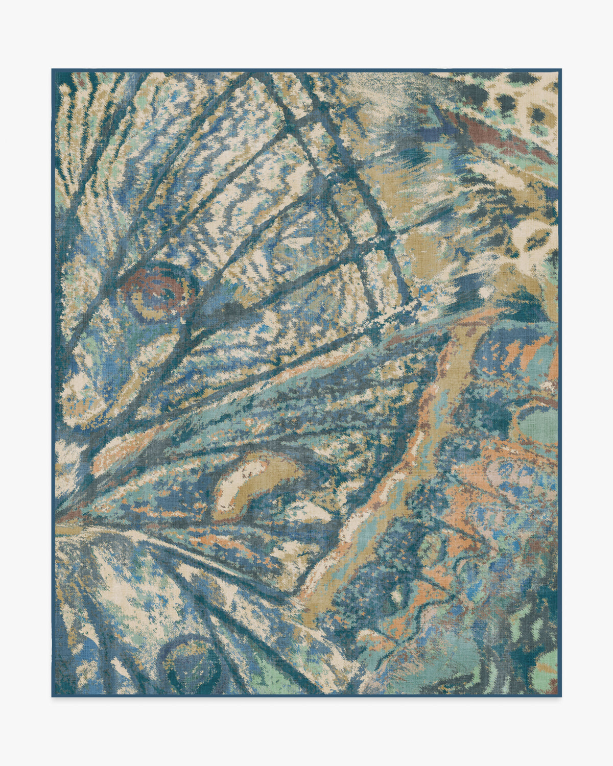 Althea — Halı, Mavi Yeşil, AREA, beyaz zemin, 8x10