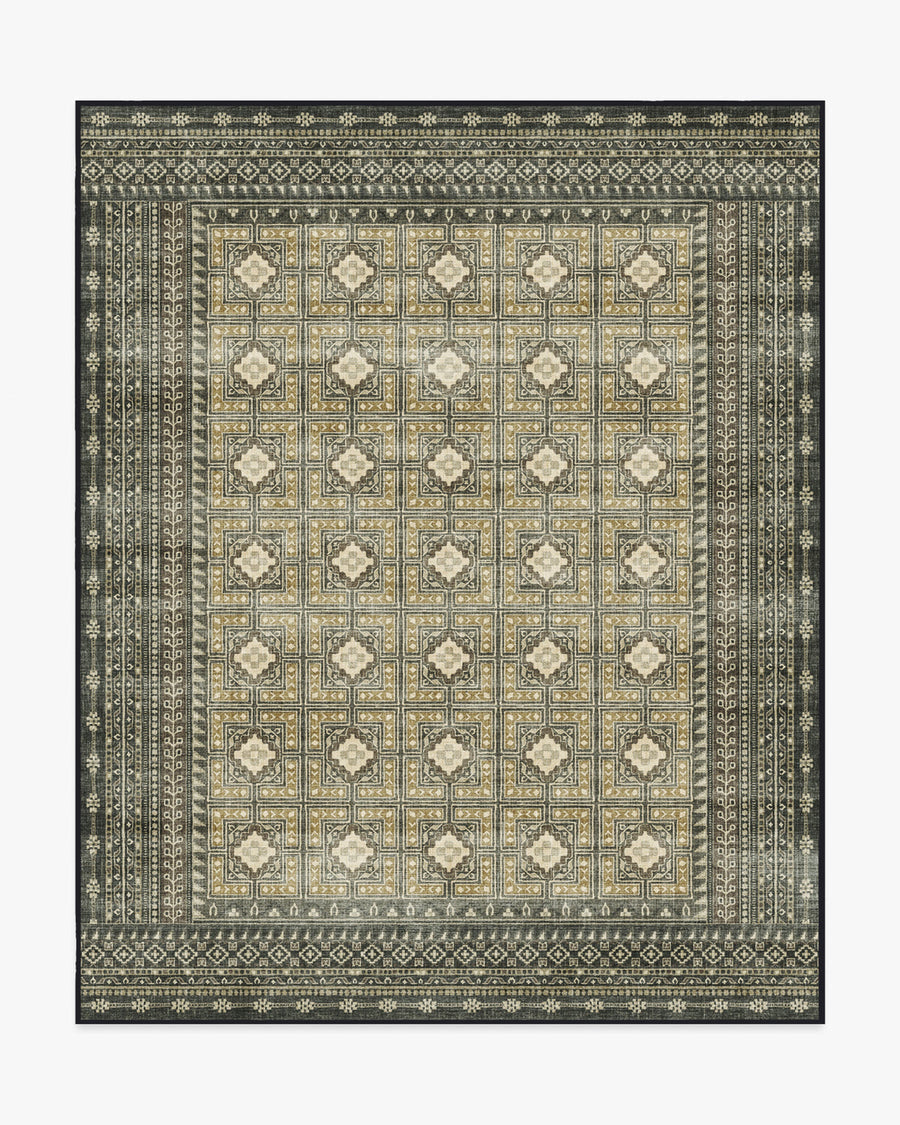 Lorah — Halı, Antrasit, AREA, beyaz zemin, 8x10